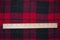Red-Black Famous Maker Cotton Plaid Check Twill Woven Fabric By the Yard